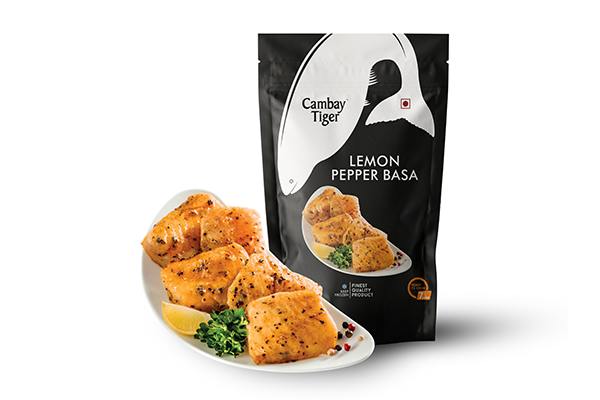 Cambay Tiger Lemon Pepper Basa Fish 200g online in Udaipur Buy